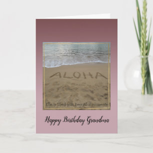 Kauai Hawaii Aloha Beach Carte de beaux moments