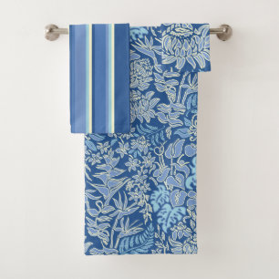 Kauai Morning Hawaiian Floral & Stripe Coordinate