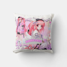 Kawaii Anime Coussin fille