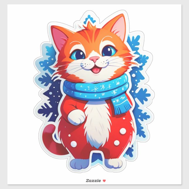 🎄 Kawaii autocollant de Noël pour les amoureux de (Feuille)
