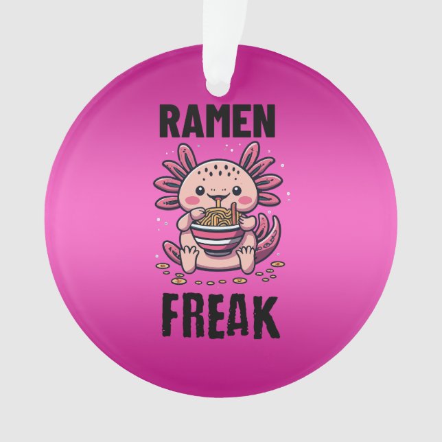 Kawaii Axalotl manger Ramen (devant)
