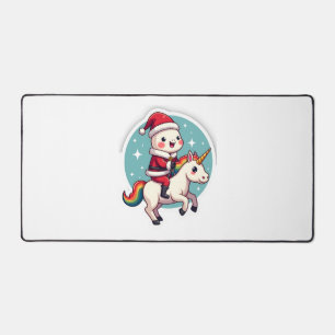 Kawaii Axolotl Licorne Xmas Santa Joyeux Noël 