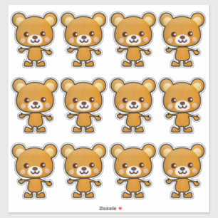 Kawaii Brown Bear_GC - Sticker