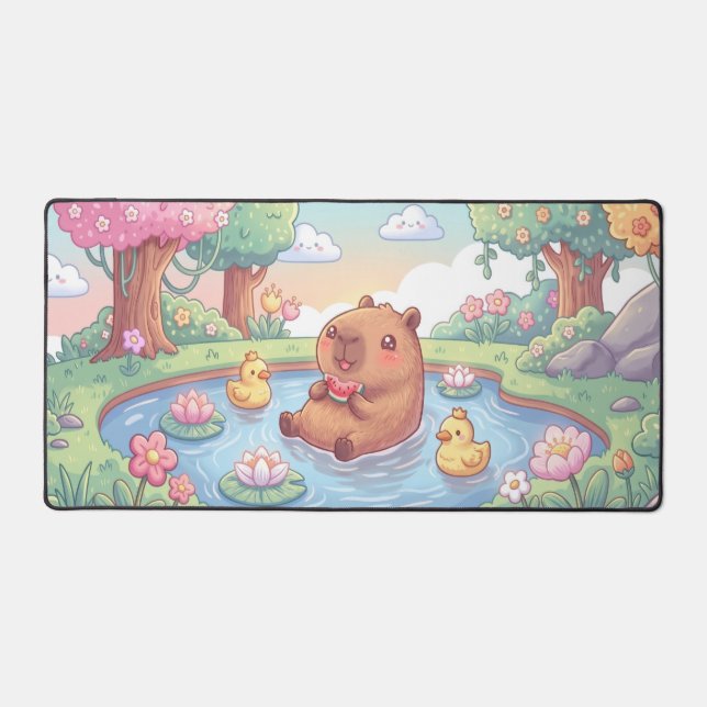 Kawaii capy in a pond (Recto)