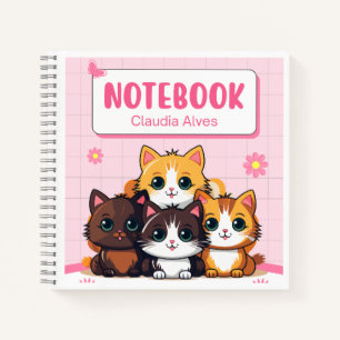 Kawaii Cat Squad — Cahier pour les filles avec de