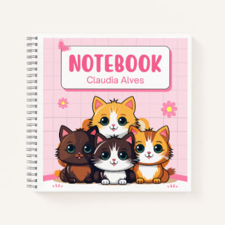 Kawaii Cat Squad — Cahier pour les filles avec de 