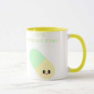 Kawaii c'est tasse mignonne de drogues de temps de