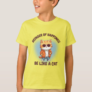 Kawaii chat T-shirt design