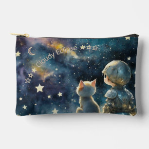 Kawaii Chibi Knight et Kitten Starry Sky Sac