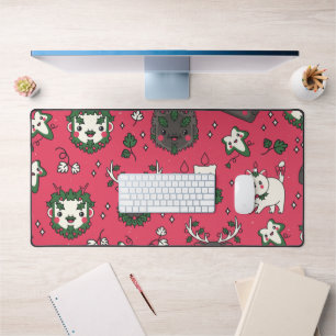 Kawaii Christmas Holiday Desk Mat