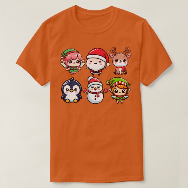 Kawaii Christmas TShirt 1 (Design devant)