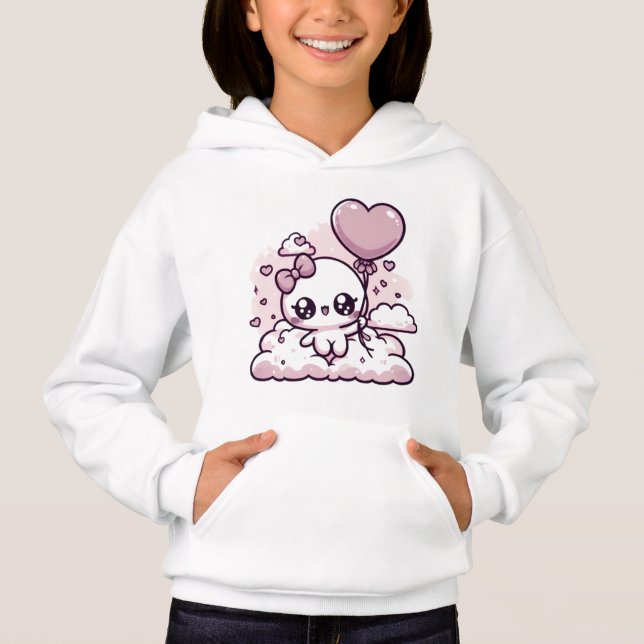Kawaii Cutie avec ballon cardiaque (Devant)