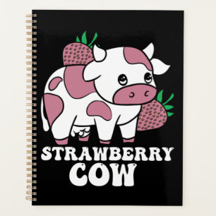 Kawaii fraise vache folle vache ferme animal
