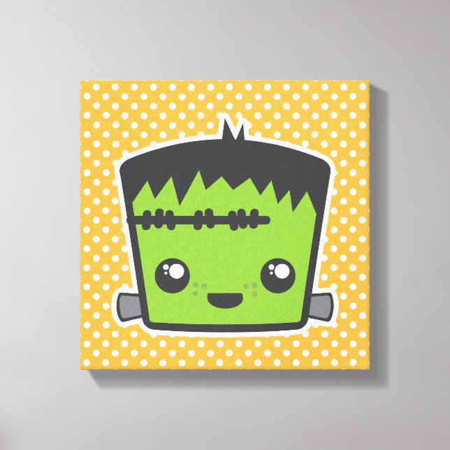 Kawaii Frankenstein Toile enveloppée (Recto)