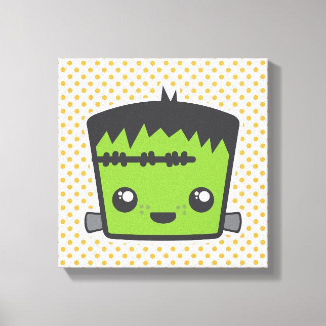 Kawaii Frankenstein Toile enveloppée (Recto)