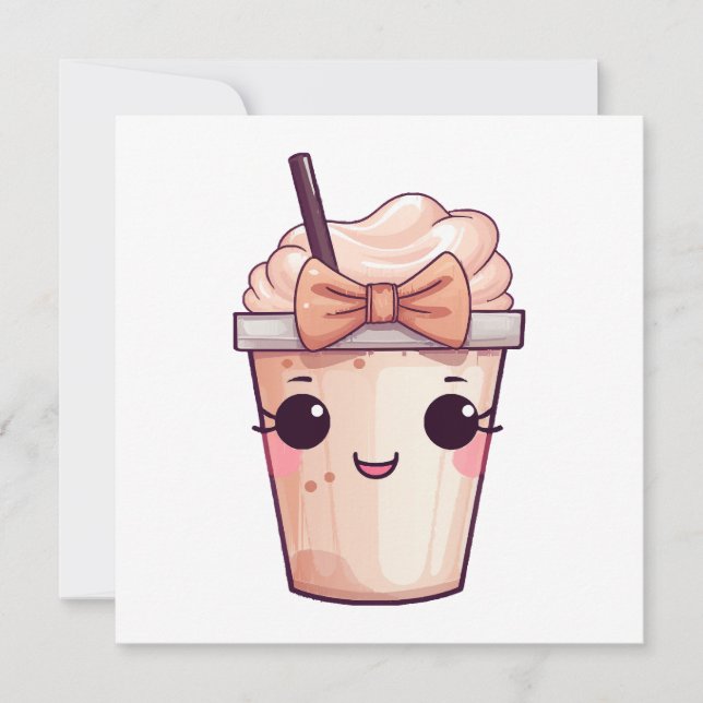 Kawaii Frappe souriante (Devant)