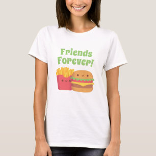 Kawaii Fries et Burger, Friends Forever T-Shirt