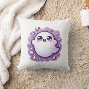 Kawaii Ghost Jeter Oreiller mignonne Pastel Hallow