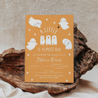 Kawaii Halloween Cute Ghost Baby shower Invitation