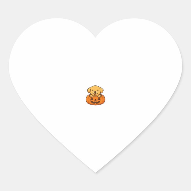 Kawaii Halloween Dog � Pumpkin Puppy Sticker Boxy  (Devant)