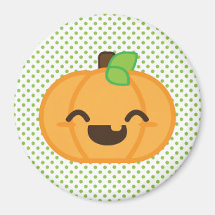 Kawaii Jack-o'-lantern Citrouille Magnet