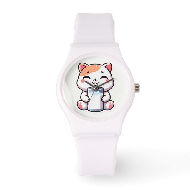 Kawaii jolie montre de chat (Recto)