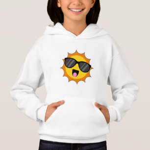 Kawaii Joyeux soleil avec lunettes de soleil