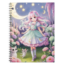 Kawaii Magical Girl Journal - Spirit Cat Carnet