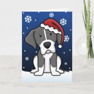 Kawaii Mantle Grande Dane Carte de Noël