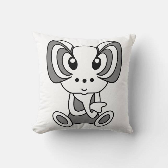 Kawaii mignon personnage de dessin coussins (Recto)