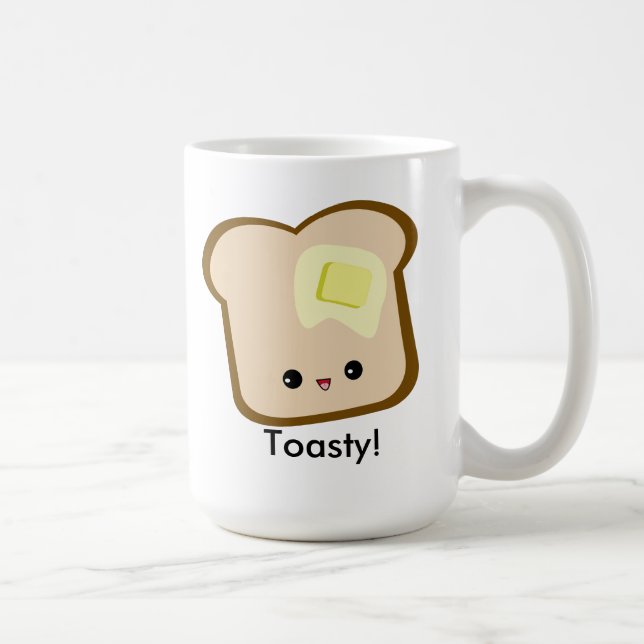 Kawaii mignon Toasty ! tasse de pain grillé et de (Droite)