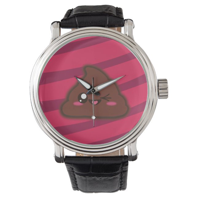 Kawaii montre de poop drôle (devant)