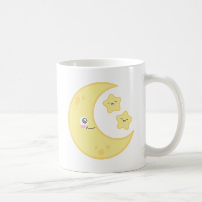 Kawaii Moon et Stars Mug (Droite)
