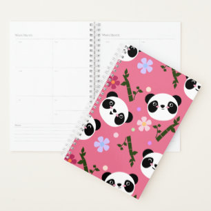 Kawaii Panda en rose