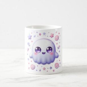 Kawaii Pastel Ghost Mug - Cute Coupe Halloween