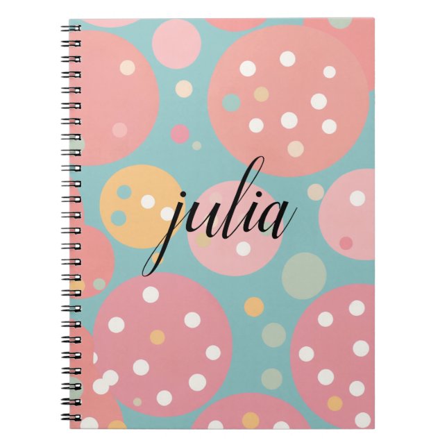 Kawaii Pastel Polka Dot Carnet (Devant)