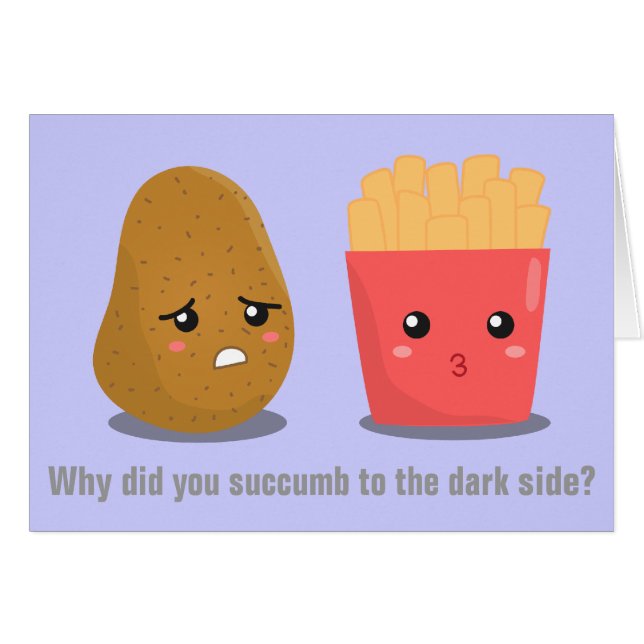 Kawaii Patate et Frites et le côté obscur (Devant horizontal)