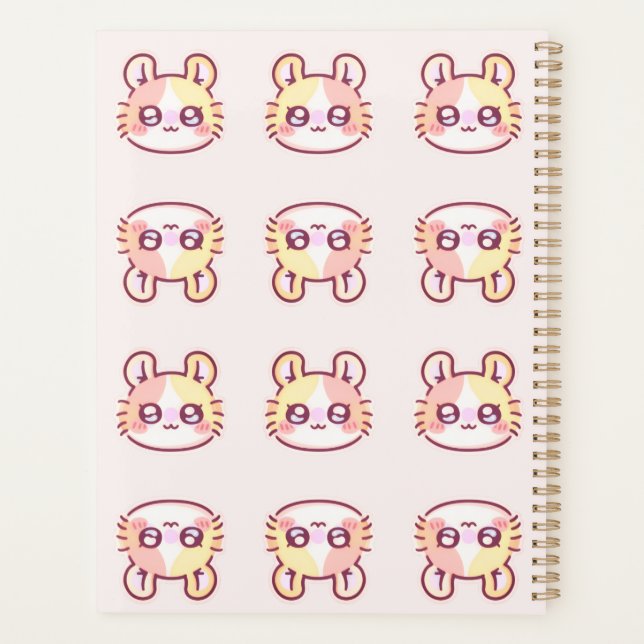 Kawaii Pink Kitty Daily Planner - Cute Coquette  (Dos)