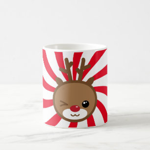 Kawaii Reindeer Christmas Mug