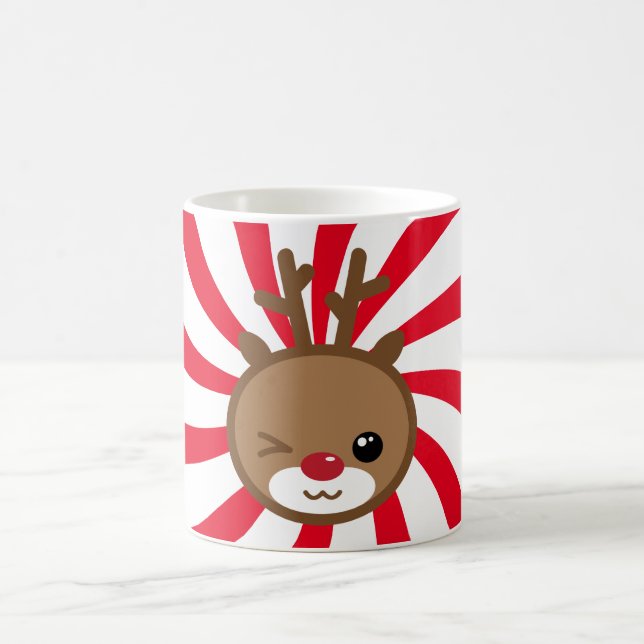 Kawaii Reindeer Christmas Mug (Centre)