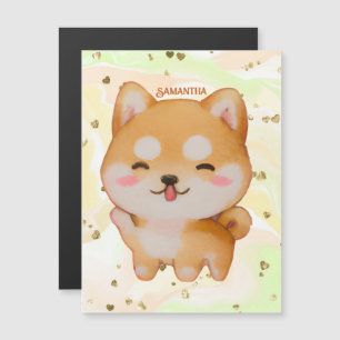 Kawaii Smiling Cartoon Style Shiba Inu