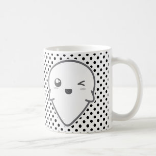 Kawaii Winking Ghost Mug