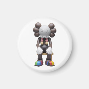 KAWS at Rest Magnet - Unique Imprimé Magnétique