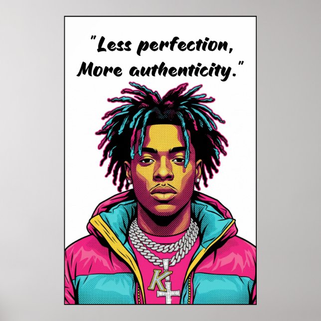 Kay Flock Poster – Less Perfection (Devant)