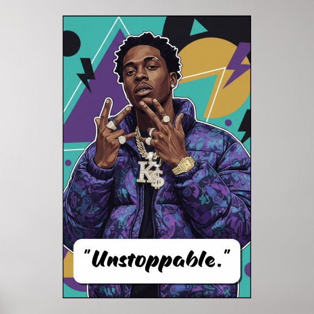 Kay Flock Poster – Unstoppable (Devant)
