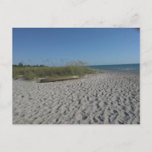 Kayak sur le sable aimerait être ici carte postale