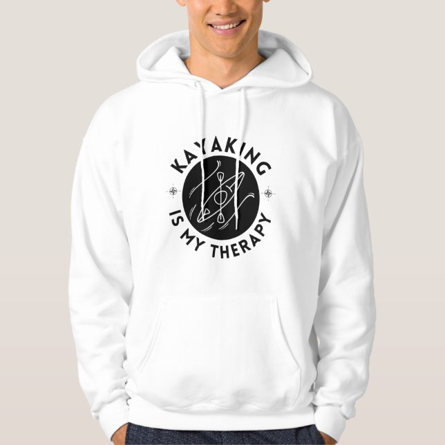 Kayaking Est Mon Sweat - shirt à capuche Thérapeut (Devant)