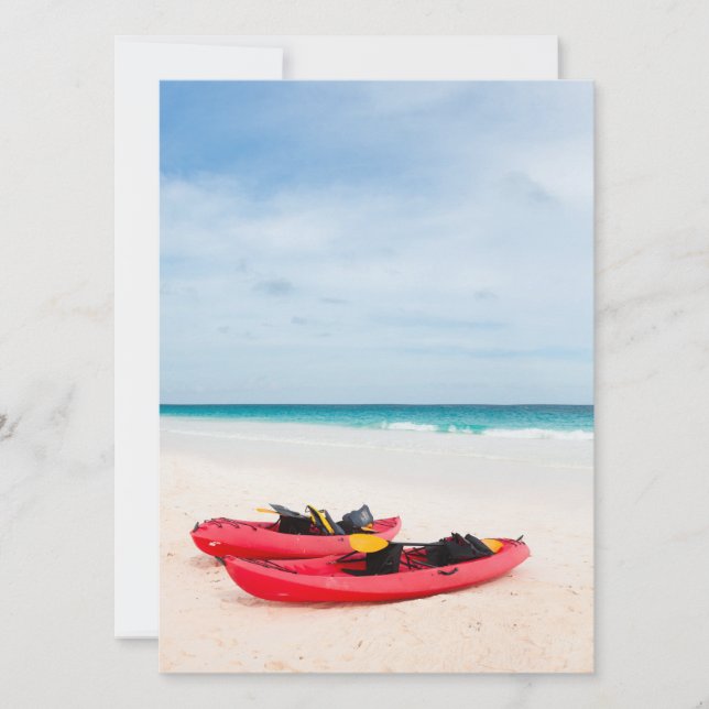 Kayaks sur la plage (Devant)
