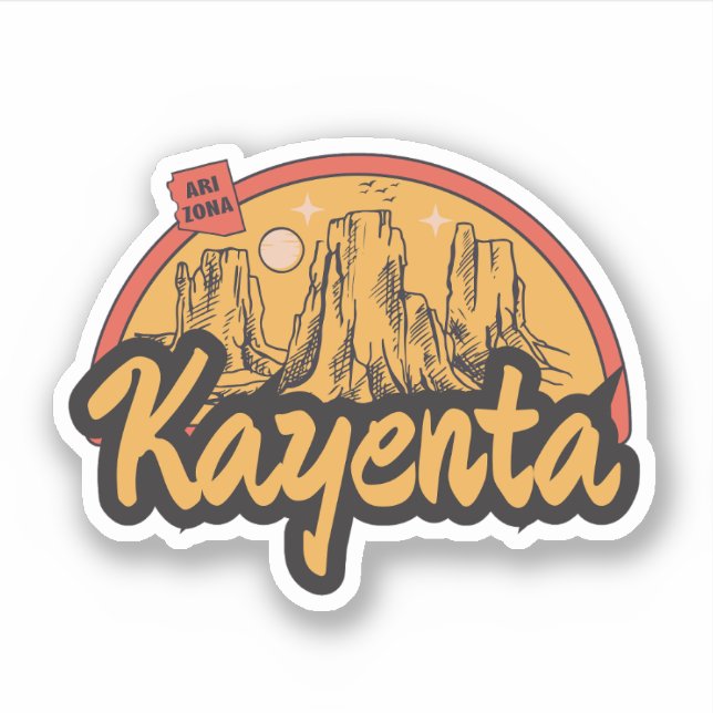 Kayenta, Arizona  Autocollant (Devant)