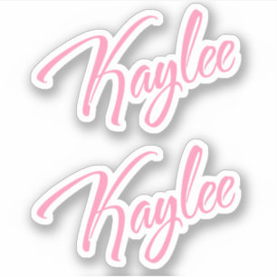 Kaylee Nom décoratif en rose x2 Sticker